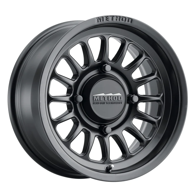Method MR411 Bead Grip 15x7 / 4+3/13mm Offset / 4x156 / 132mm CB Matte Black Wheel - Image 2