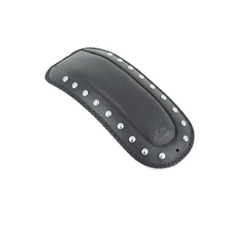Mustang 00-17 Harley Softail FLSTS, FLSTN, FLSTC w/Stud Plate Fender Bib w/Studs - Black - Image 2