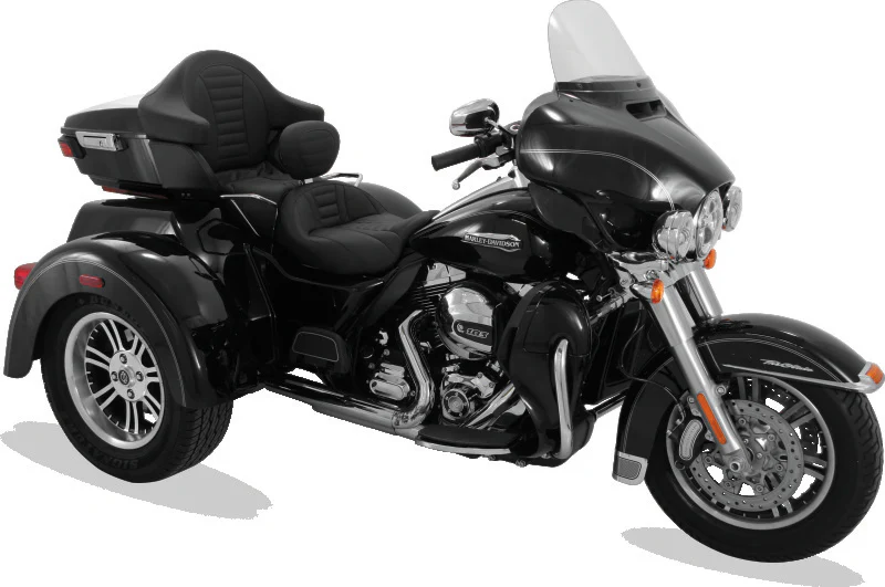 Mustang 08-21 Harley Electra Glide, Rd Glide, Rd King, Str Glide Touring 1PC Seat Deluxe - Black - Image 3