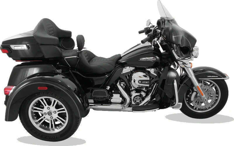 Mustang 08-21 Harley Electra Glide, Rd Glide, Rd King, Str Glide Touring 1PC Seat Deluxe - Black - Image 4