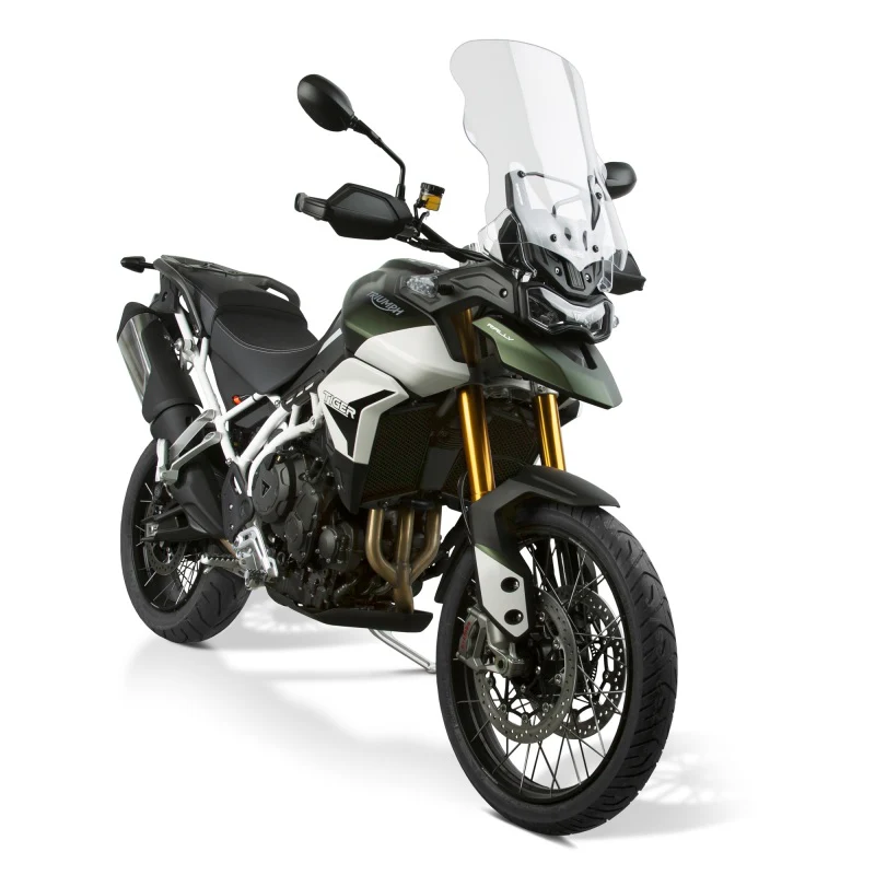 National Cycle 20+ Triumph Tiger 850 Sport/ 900 V Stream Mid/Std. Windshield - Light Tint - Image 2