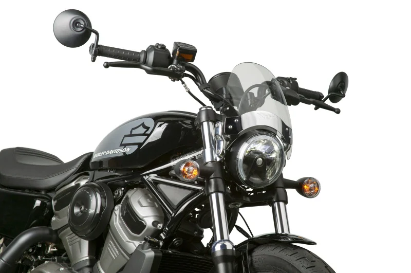 National Cycle Fits Up to 43 mm. O.D. Flyscreen-Chrome Lt. Tint