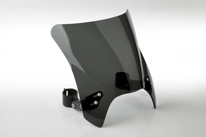National Cycle Fits up to 48 mm. O.D. Mohawk Black Hardware/Straight Bracket/Windshield - Dark Tint - Image 3