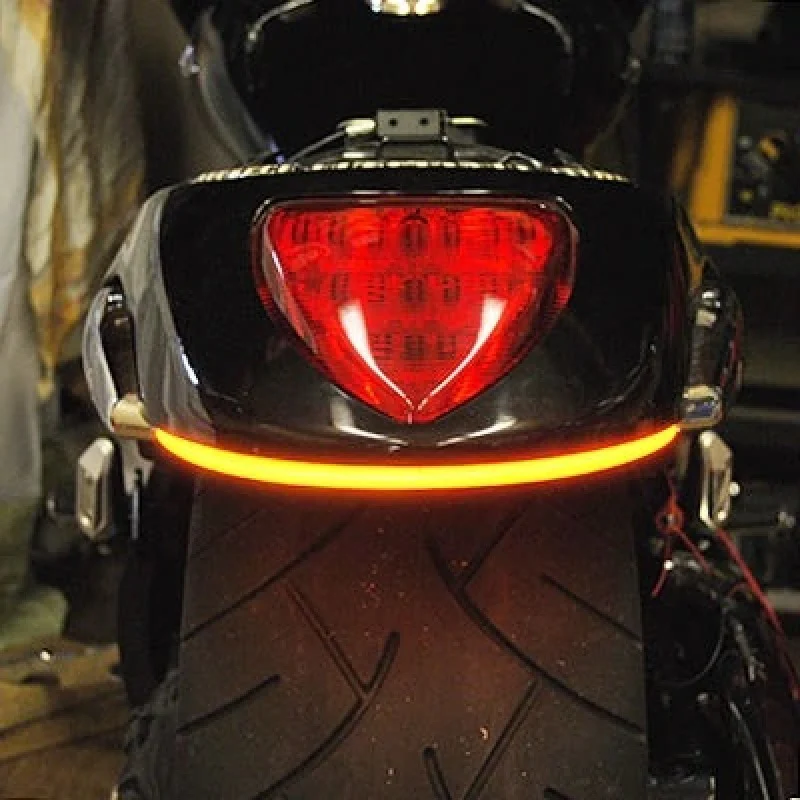 New Rage Cycles 06+ Suzuki M109R Rear Turn Signals w/Load EQ - Amber/Red - Image 2