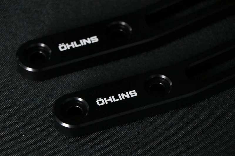 Ohlins 14-26 Harley FL Touring STX 36 Twin Blackline 12in Blk Reservoir Shocks - Standard Springs - Image 2