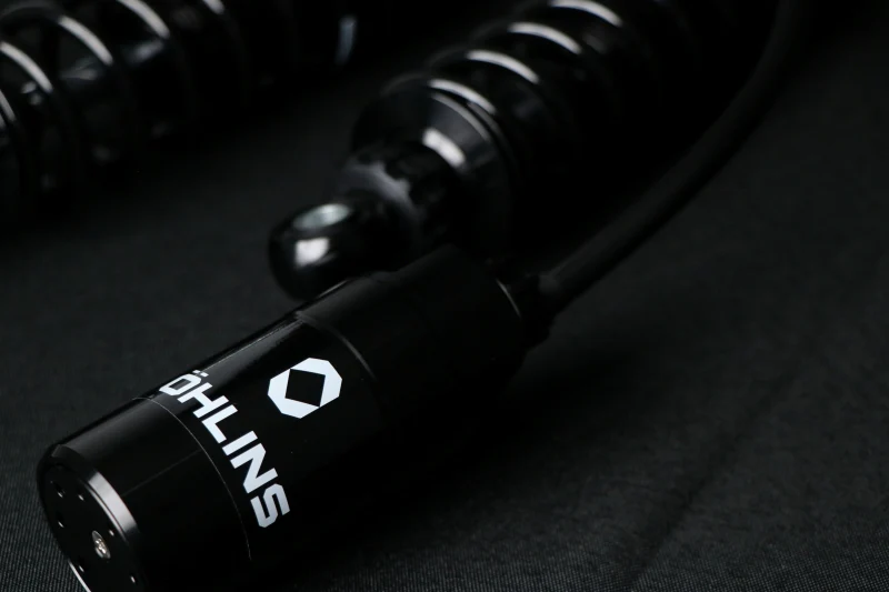 Ohlins 14-26 Harley FL Touring STX 36 Twin Blackline 12in Blk Reservoir Shocks - Standard Springs - Image 4