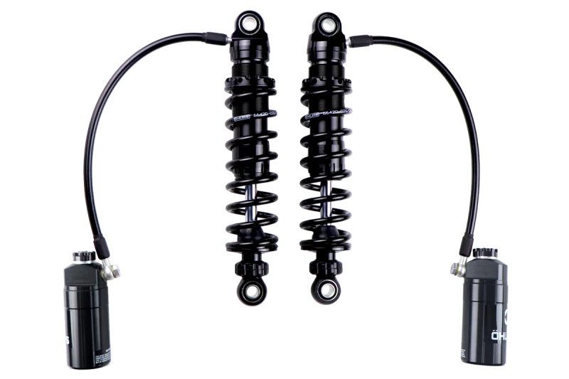 Ohlins 14-26 Harley FL Touring STX 36 Twin Blackline 12in Blk Reservoir Shocks - Standard Springs - Image 7