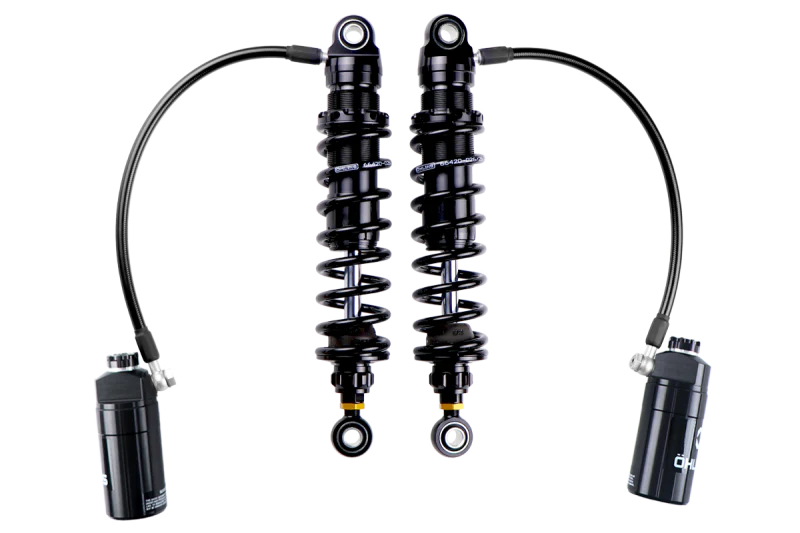 Ohlins 14-26 Harley FL Touring STX 36 Twin Blackline 13in Blk Reservoir Shocks - 150 lb - Max 500 lb - Image 2