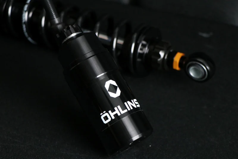 Ohlins 14-26 Harley FL Touring STX 36 Twin Blackline 13in Blk Reservoir Shocks - 150 lb - Max 500 lb - Image 5