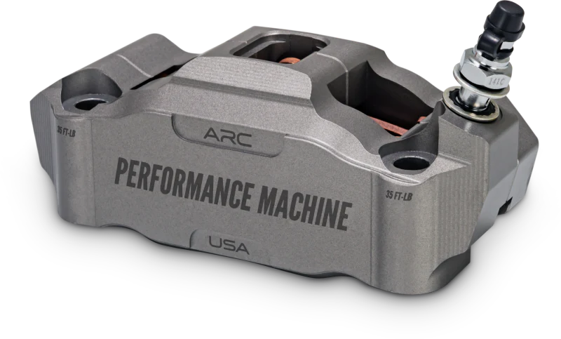 Performance Machine 125 x 4 Race Series Radial Mount Caliper with ARC - Left - Gunmetal Grey - Image 2