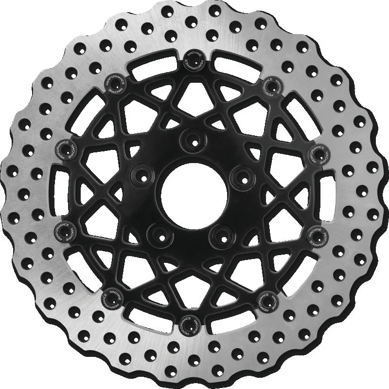 Performance Machine Disc/Carr Speedstar 11.5in x .20 FF No O/S Rr - Black Ano - Image 2
