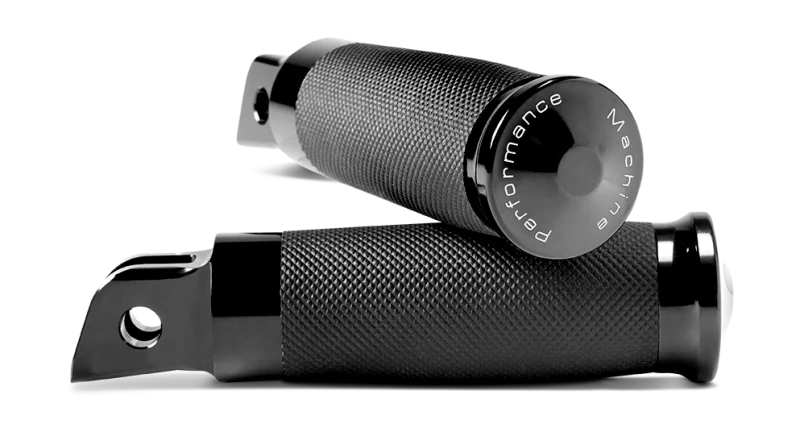Performance Machine Footpegs Contour - Black Ano