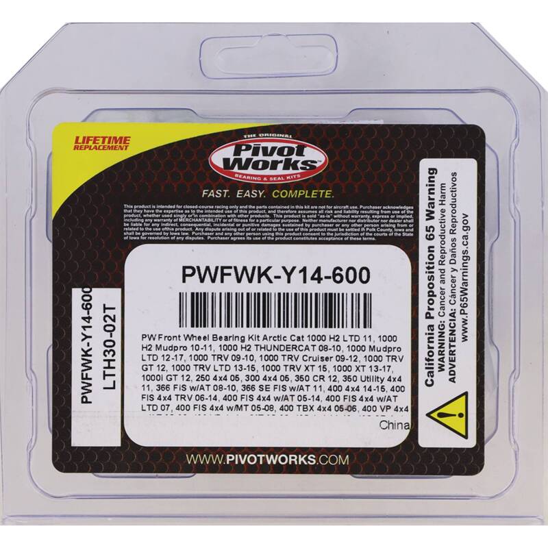 Pivot Works 2005 Arctic Cat 250 4x4 Front Wheel Bearing Kit - Image 2