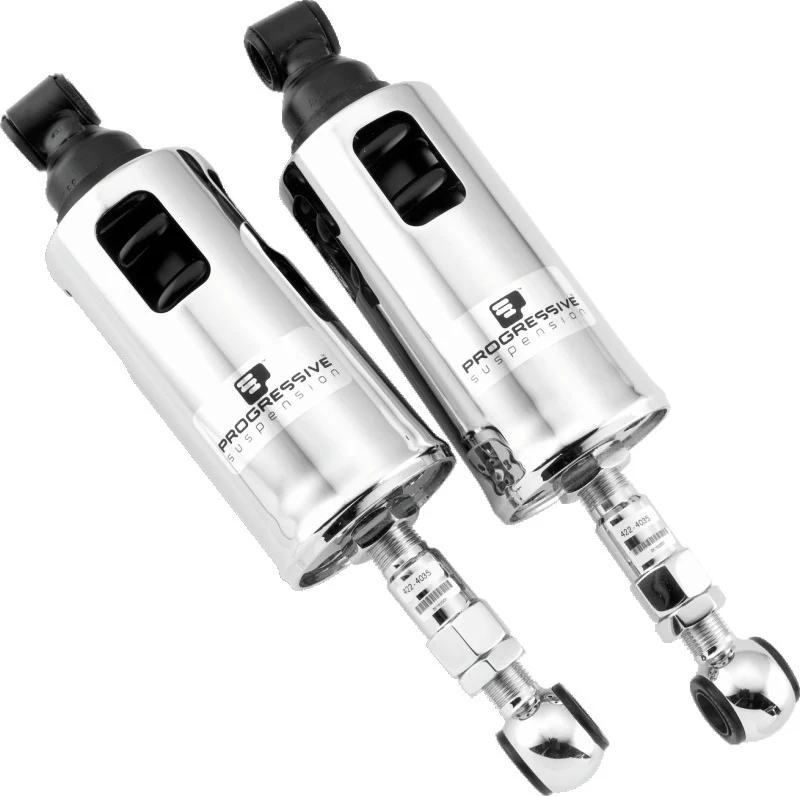 Progressive 00-17 Harley Softail 422 Series Shocks - Chrome - Image 2