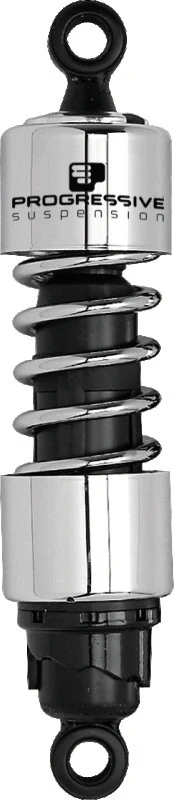 Progressive Harley 412 Series Shocks 11.0in - Chrome - Image 2
