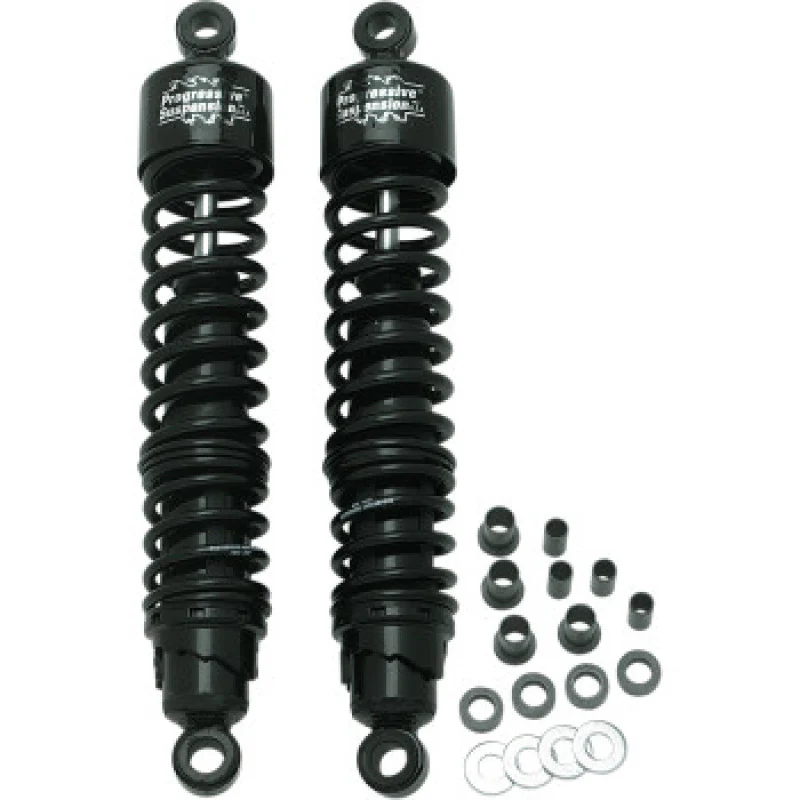 Progressive Harley 413 Series Shocks 15.0in - Black - Image 2