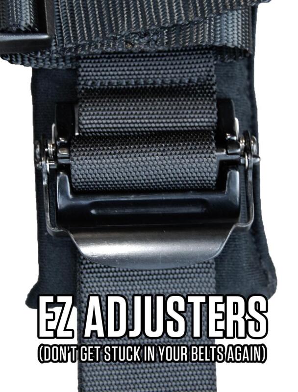 PRP 4.2 Harness with Latch / Link Lap Belt- Silver - Image 2