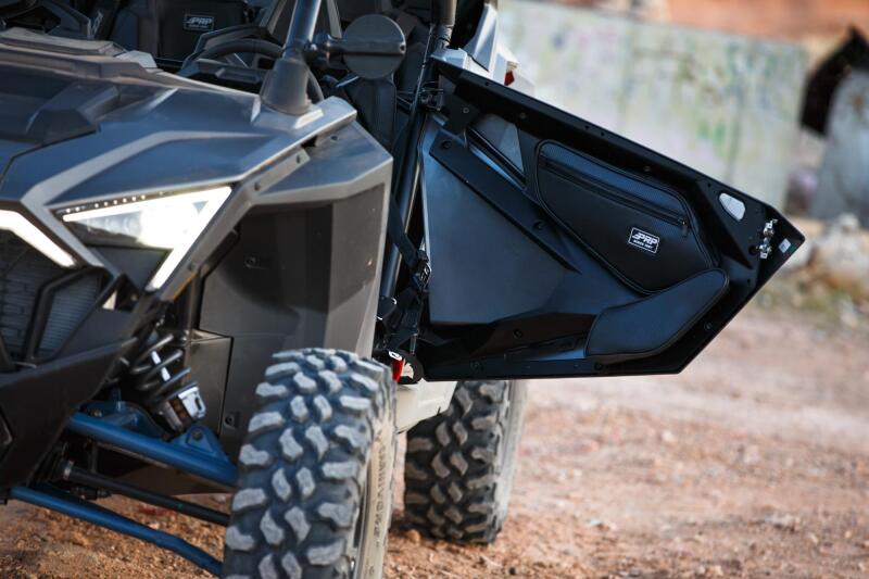 PRP Polaris RZR PRO XP/PRO R/Turbo R Front Door Bags with Knee Pad (Pair) - Image 3