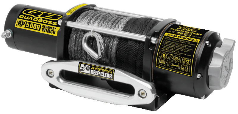 QuadBoss Winch Kit - 50ft Cable - 3.8hp - Roller Fairlead - Wireless Remote - 5000lb - Image 2