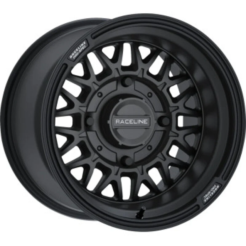 Raceline A13B Omega 15x7in/4x137 BP / 10mm Offset /110.18mm Bore - Satin Black Wheel