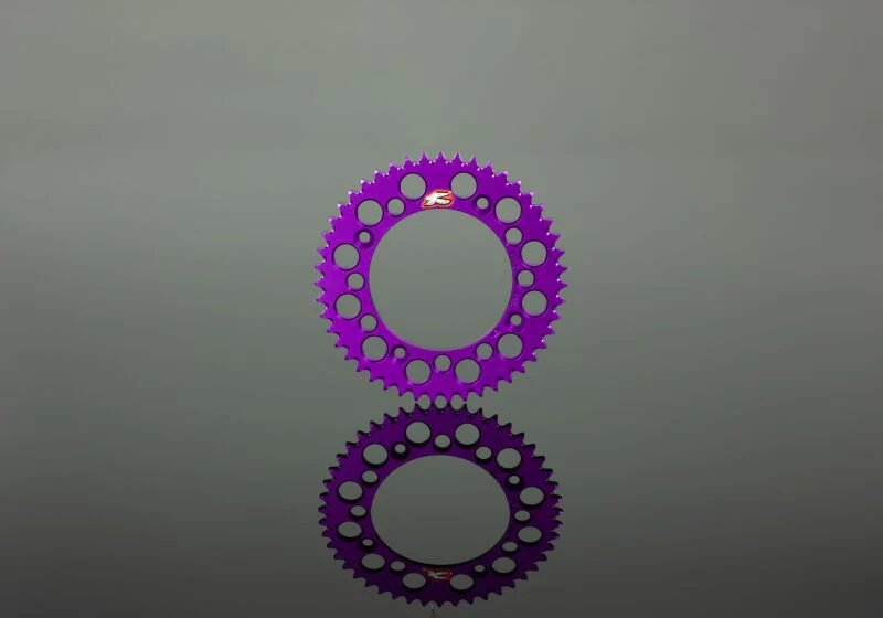 Renthal 92+ Honda CRF150-450R/X/XR 250R/650R Rear Grooved Sprocket - Purple 520-48P Teeth