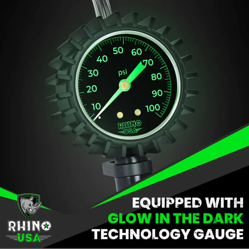 Rhino USA 100 Psi Analog Tire Inflator Gauge - Image 4