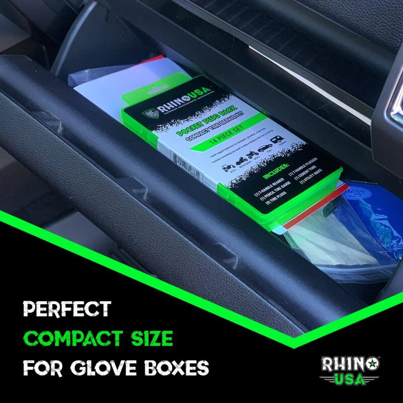 Rhino USA 14-Piece Compact Tire Repair Plug Kit - Image 4