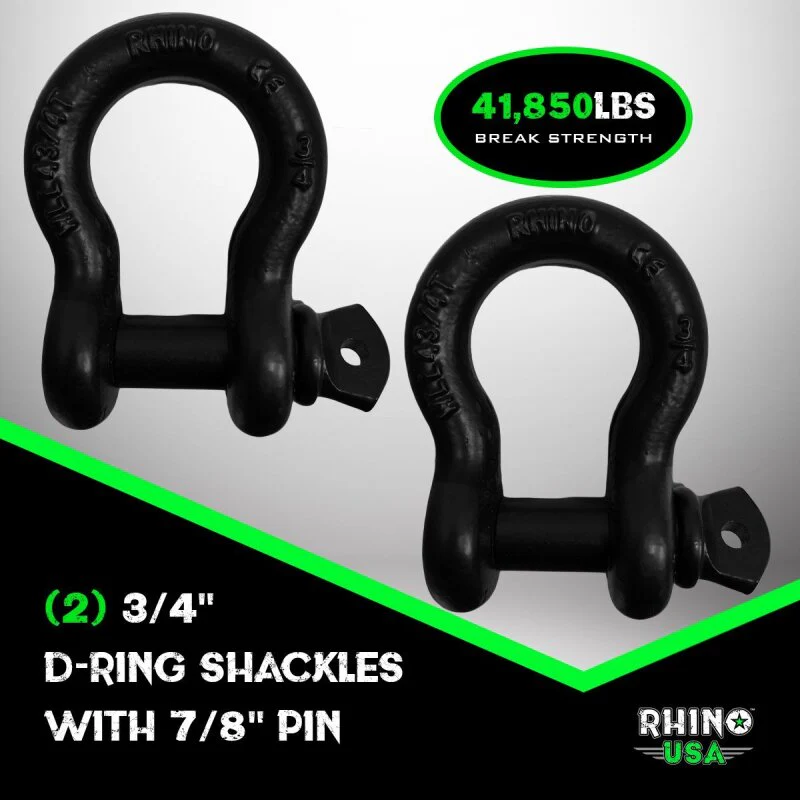 Rhino USA 20Ft Tow Strap/Shackles Combo - Image 6