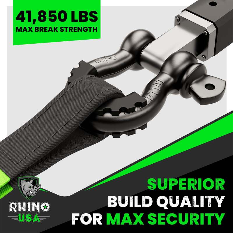 Rhino USA 3/4In D-Ring Shackle Set (2-Pack)(Green) - Image 6