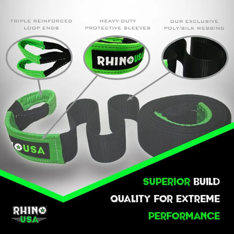 Rhino USA 30Ft Tow Strap/Shackles Combo - Image 4
