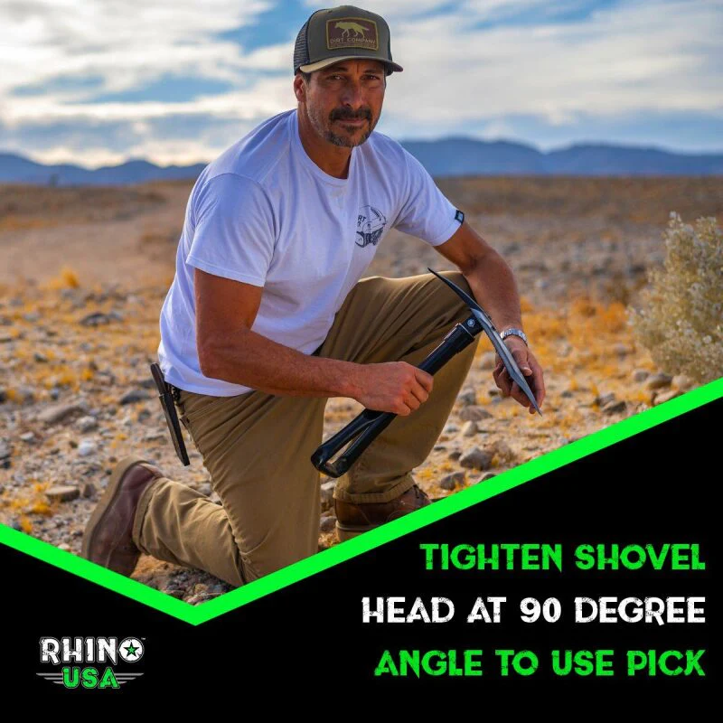 Rhino USA Folding Recovery Shovel W/Pick - Image 5