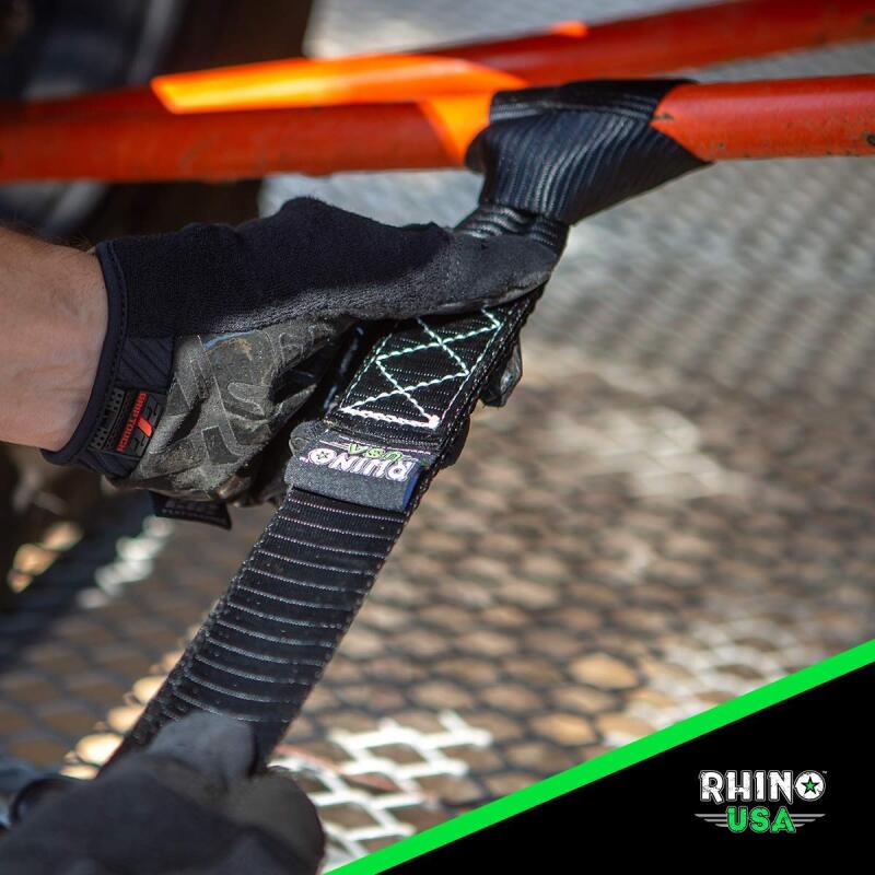 Rhino USA Heavy Duty Ratchet Tie-Down 4-Pack Green 1.6In X 15Ft - Image 2