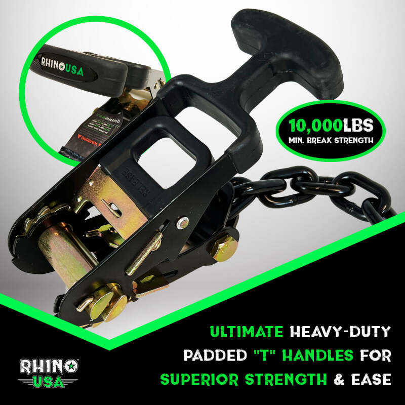 Rhino USA Lasso Straps; Basket Straps - Black - Image 2