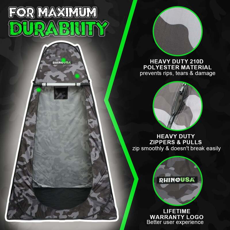 Rhino USA Popup Privacy Tent - Camo - Image 4