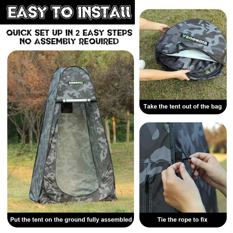 Rhino USA Popup Privacy Tent - Camo - Image 7
