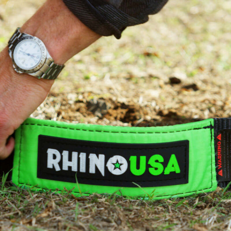 Rhino USA Recovery Tow Strap 4Inx30Ft (Green) - Image 3