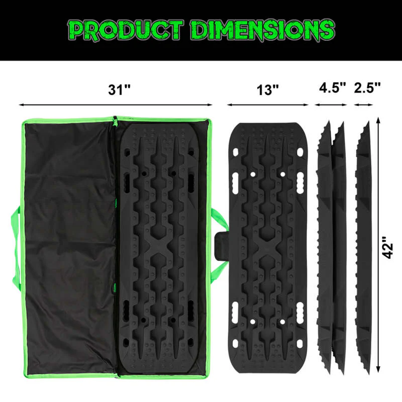 Rhino USA Recovery Traction Boards - Black (Pair) - Image 3