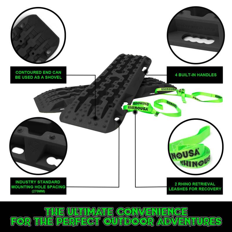 Rhino USA Recovery Traction Boards - Black (Pair) - Image 5