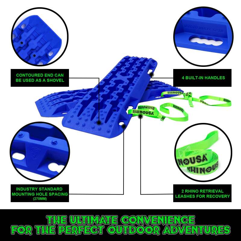 Rhino USA Recovery Traction Boards - Blue (Pair) - Image 4
