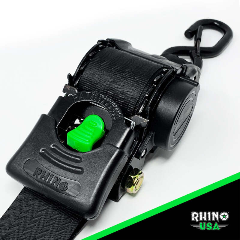 Rhino USA Retractable Ratchet Straps (2Pk 2Inx10Ft) Blue - Image 4