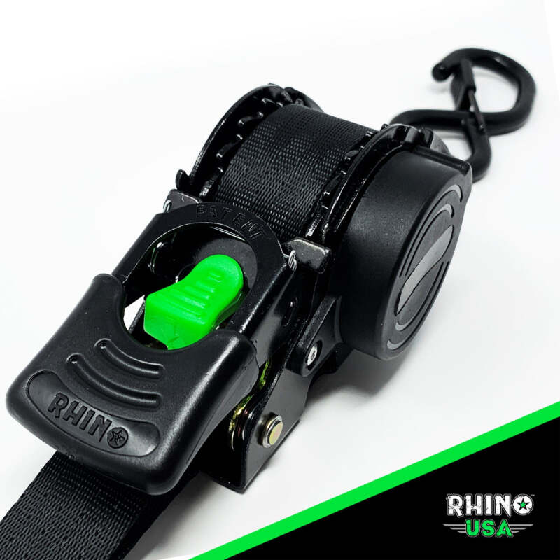 Rhino USA Retractable Ratchet Straps (4Pk 1Inx10Ft) (Blue) - Image 7