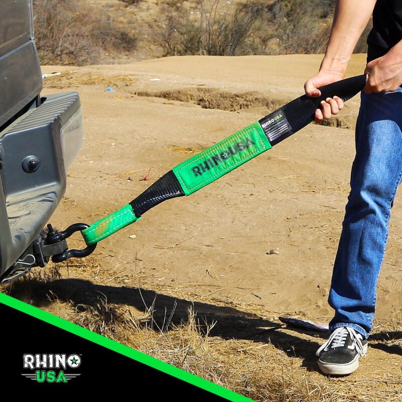Rhino USA Shackle Hitch Receiver W/ D-Ring (Black) - Image 5