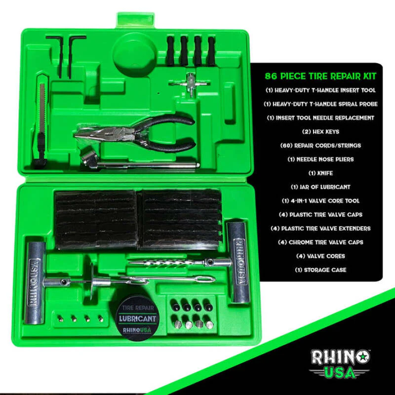 Rhino USA Tire Repair Plug Kit, 86 Pieces - Image 7