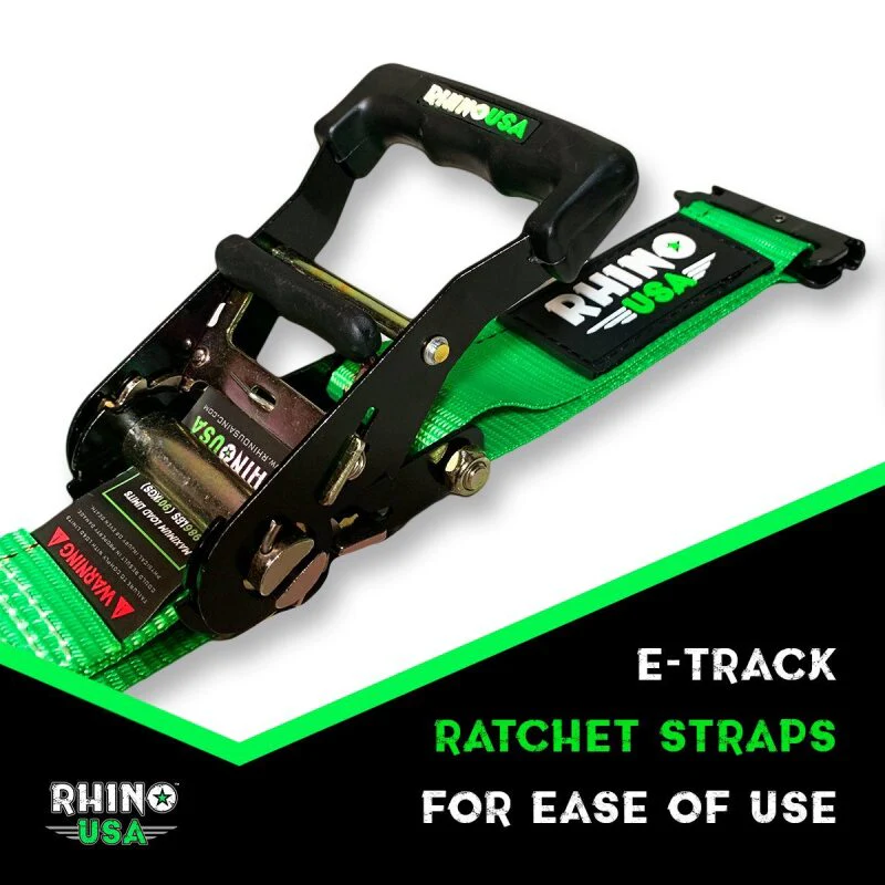 Rhino USA Utv Wheel Chock Tie-Down Kit (2-Wheel Kit) (Green) - Image 6