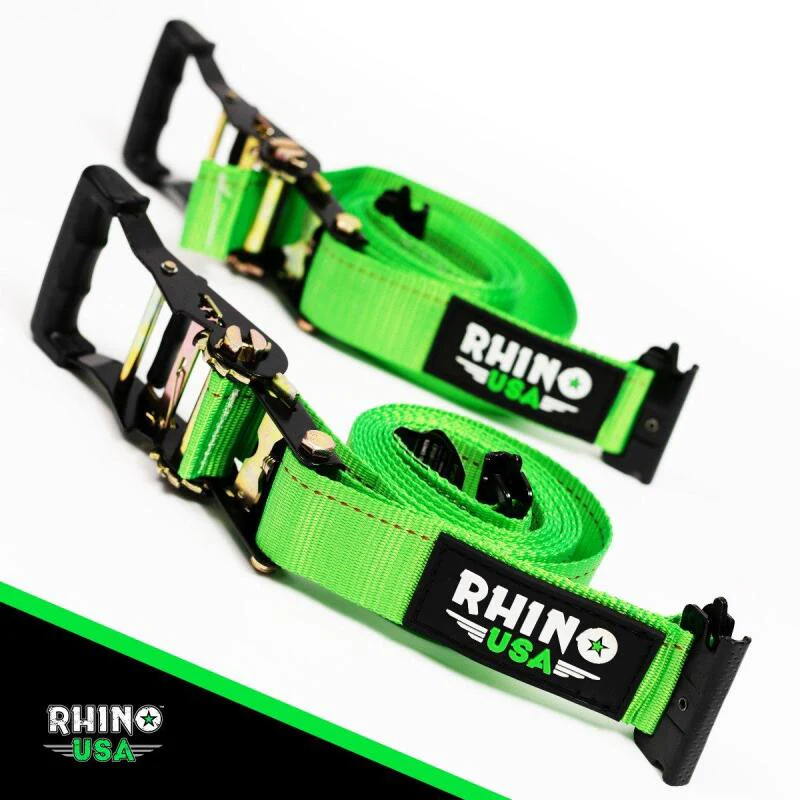 Rhino USA Utv Wheel Chock Tie-Down Kit (4-Wheel Kit) (Green) - Image 3