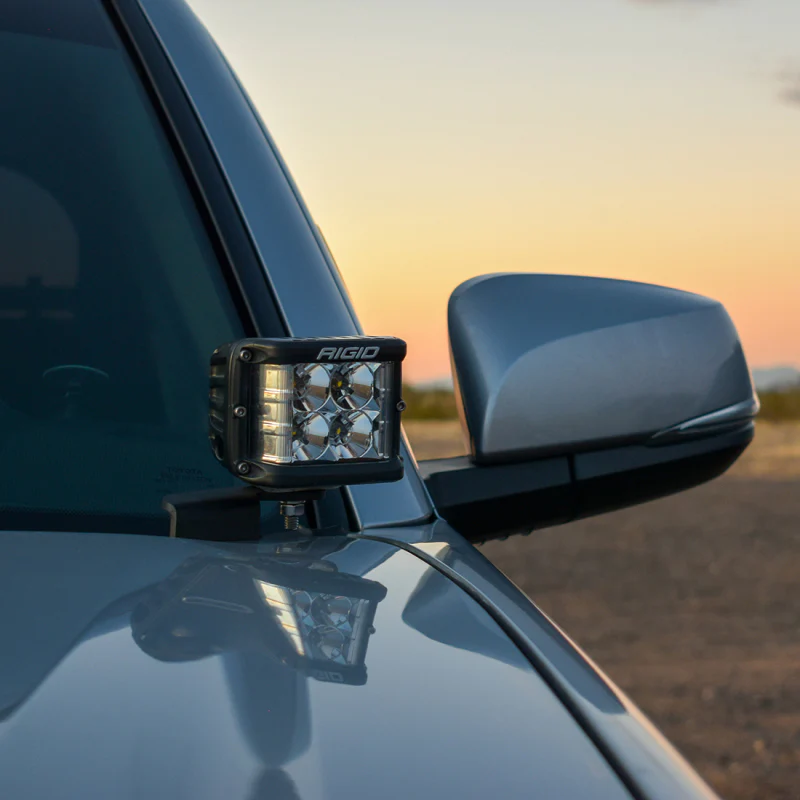 Rigid Industries 16-20 Toyota Tacoma A-Pillar Light Kit w/D-SS Flood - Image 3