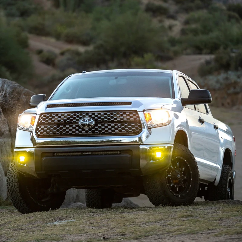 Rigid Industries 2014+ Toyota Tundra & 4Runner / 2016+ Tacoma 360-Series PRO SAE Fog Kit - Yellow - Image 4