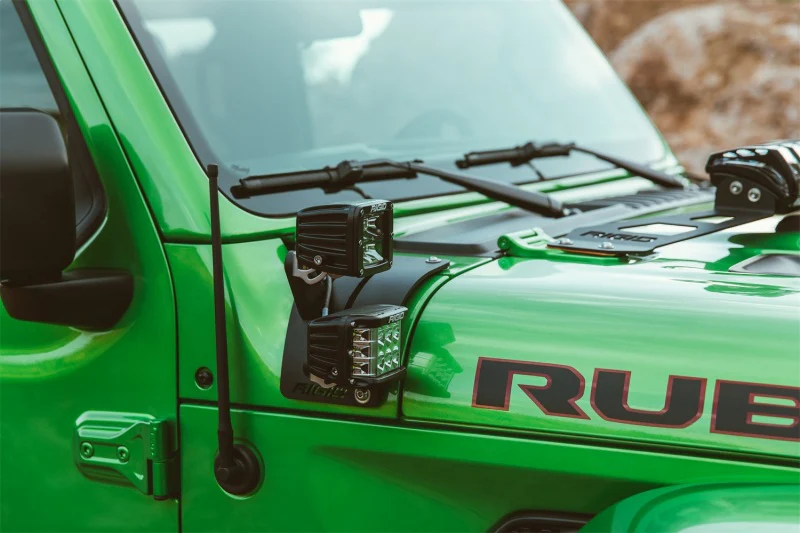 Rigid Industries 2018 Jeep JL - Cowl Mount Tall Extension Arm Kit - Image 3