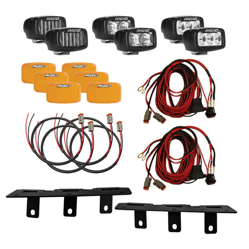 Rigid Industries 2021+ Ford Mod Bumper Triple SR-M Fog Light Kit - Image 2