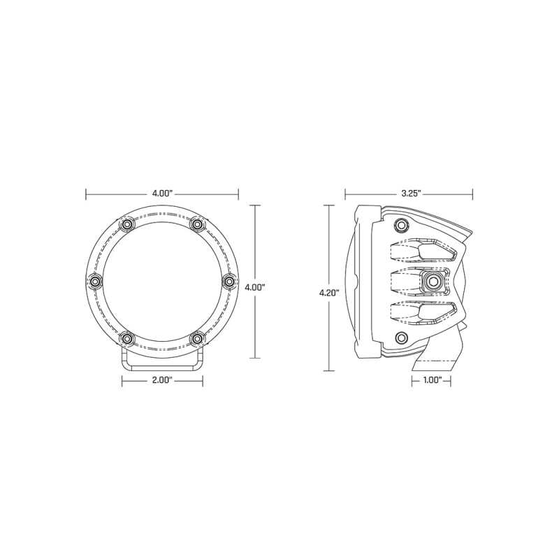 Rigid Industries 360-Series 4in LED Off-Road Spot Beam - RGBW (Pair) - Image 14